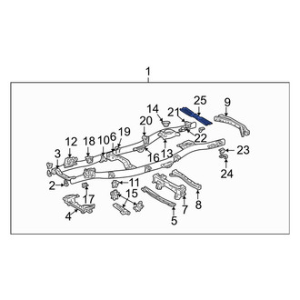 Toyota OE - Rear Frame Crossmember