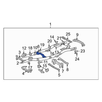 Toyota OE - Upper Frame Crossmember