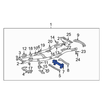 Toyota OE - Lower Frame Crossmember