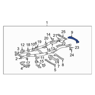 Toyota OE - Rear Frame Crossmember