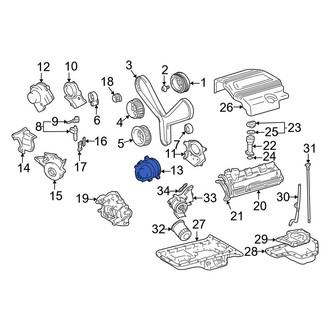 Toyota OE - Center Right Engine Timing Cover