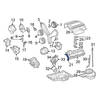 Toyota OE - Left Engine Valve Cover Gasket