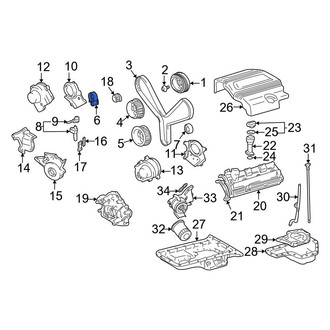 Toyota OE - Engine Timing Belt Tensioner Pulley