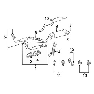 Toyota OE - Exhaust System - Exhaust Components