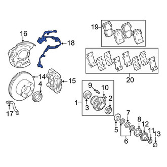 Toyota OE - Front Right ABS Wheel Speed Sensor