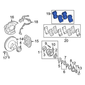 Toyota OE - Front Disc Brake Pad Set
