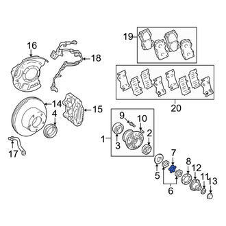 Toyota OE - Front Axle Nut Washer