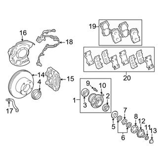 Toyota OE - Front Suspension - Brake Components