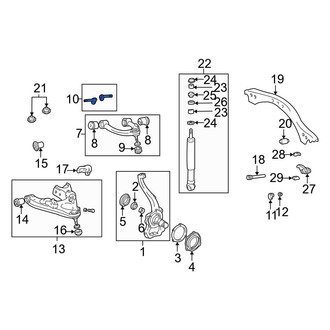 Toyota OE - Front Upper Suspension Control Arm Bolt
