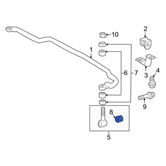 Toyota OE - Front Lower Suspension Stabilizer Bar Link Bushing