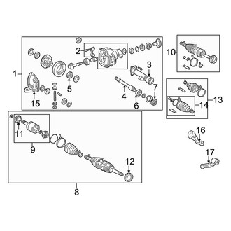 Toyota OE - Front Suspension - Carrier & Front Axles
