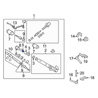 Toyota OE - Right Rack and Pinion Mount Bushing