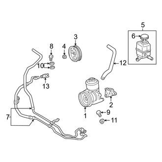 Toyota OE - Steering Gear & Linkage - Power Steering Pump & Cooler Lines