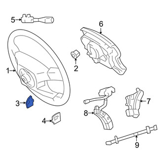 Toyota OE - Right Lower Steering Wheel Plug