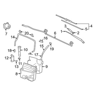 Toyota OE - Windshield - Wiper & Washer Components