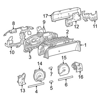 Toyota OE - Instrument Panel - Instrument Gauges
