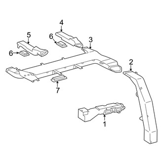 Toyota OE - Instrument Panel - Heater Ducts (Rear Heater)