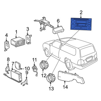 Toyota OE - Radio Control Unit