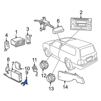 Toyota OE - Left CD Changer Bracket