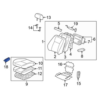 Toyota OE - Front Left Power Seat Switch