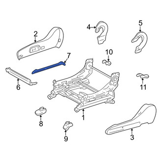 Toyota OE - Front Right Seat Track Cover