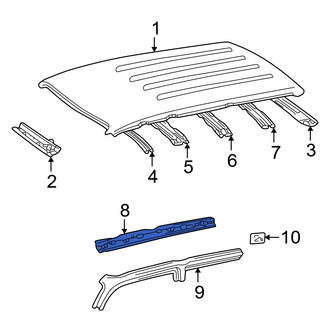 Toyota OE - Right Inner Roof Side Rail