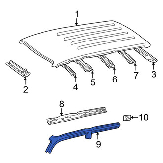 Toyota OE - Left Outer Roof Side Rail