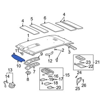 Toyota OE - Left Sun Visor