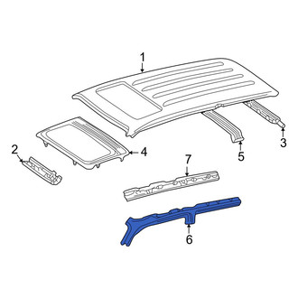 Toyota OE - Right Outer Roof Side Rail