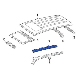 Toyota OE - Left Inner Roof Side Rail