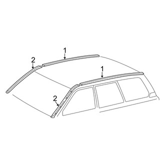 Toyota OE - Roof - Exterior Trim (With Sunroof)