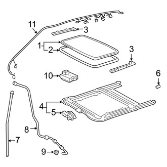 Toyota OE - Roof - Sunroof (With Sunroof)
