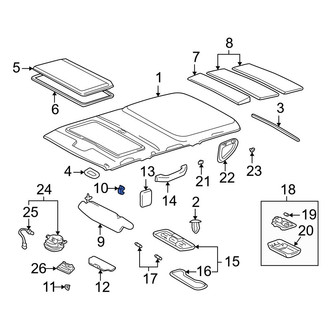 Toyota OE - Sun Visor Holder