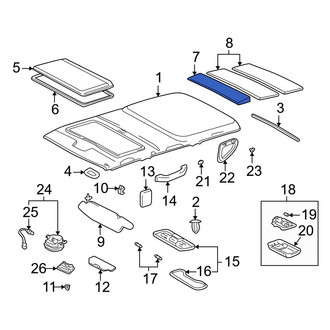 Toyota OE - Front Roof Insulator