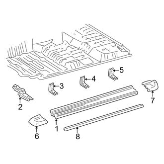 Toyota OE - Pillars, Rocker & Floor - Exterior Trim (W/O Full Step Cover)