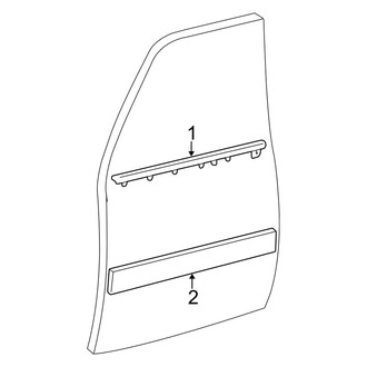 Toyota OE - Front Door - Exterior Trim