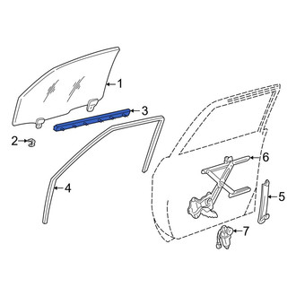 Toyota OE - Front Left Door Belt Molding
