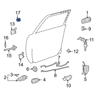 Toyota OE - Front Left Door Check Cover