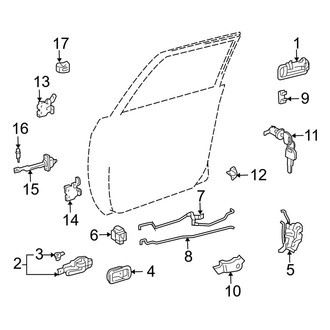 Toyota OE - Front Door - Lock & Hardware
