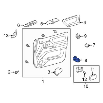 Toyota OE - Front Left Door Window Switch