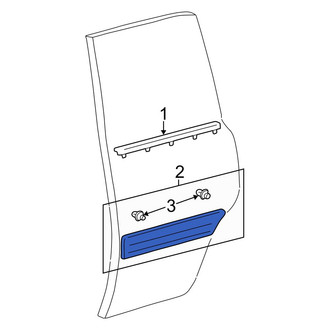Toyota OE - Front Left Door Molding