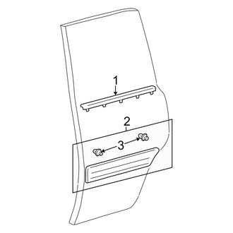 Toyota OE - Rear Door - Exterior Trim