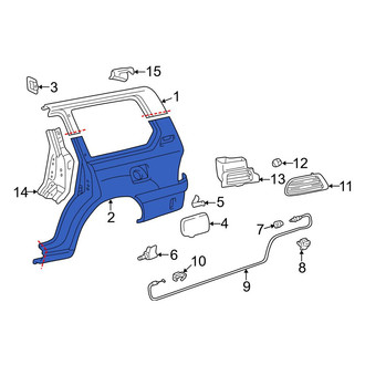 Toyota OE - Rear Left Lower Quarter Panel