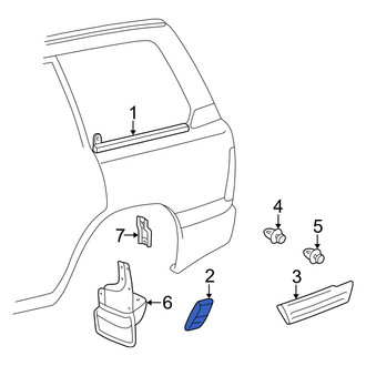 Toyota OE - Rear Left Forward Body Trim Molding