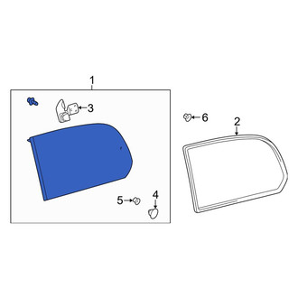 Toyota OE - Rear Left Quarter Glass