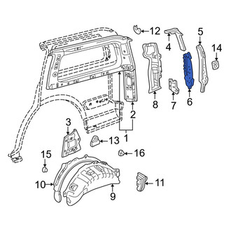 Toyota OE - Rear Left Quarter Panel Extension