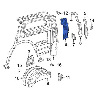 Toyota OE - Rear Left Quarter Panel Extension