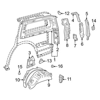 Toyota OE - Quarter Panel - Inner Structure