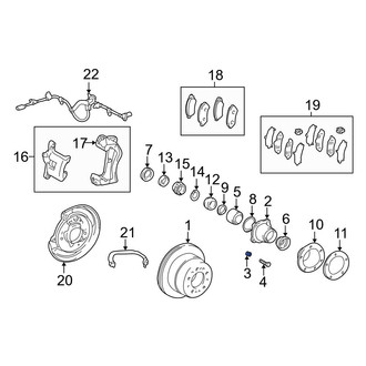 Toyota OE - Front Axle Nut