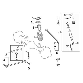 Toyota OE - Rear Suspension - Suspension Components